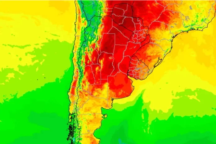 Estabilidad atmosférica y viento norte impulsan un marcado ascenso térmico en Argentina