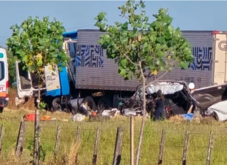 Tragedia vial sobre Ruta 18. Foto: Nueva Zona