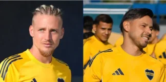 Ascacibar y Romero en la práctica de este viernes. Foto: Olé