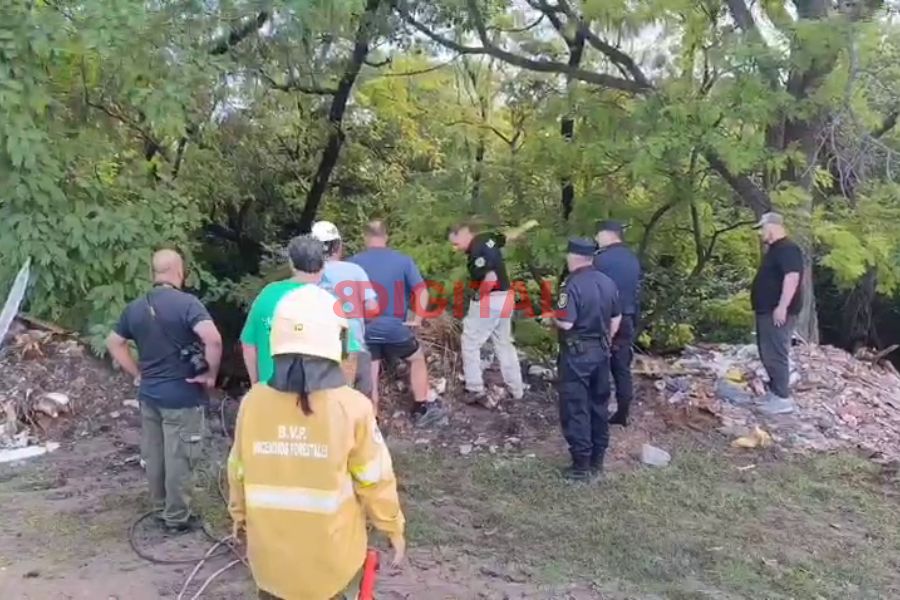 Desesperada búsqueda en Paraná. Foto: Reporte 100.7