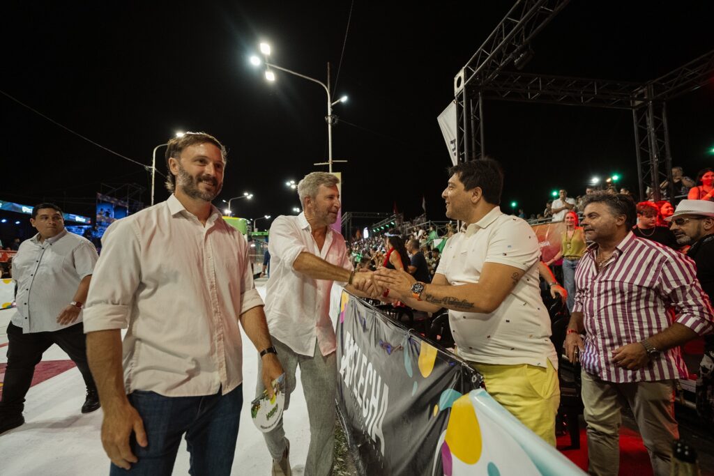 Frigerio acompañó el carnaval de Concordia. Foto: (GPER)