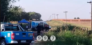 Encontraron un cuerpo en un camino rural de Cerrito. Foto: FM Cerrito