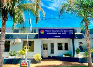 San José: detuvieron a un joven por agredir a un policía tras ingresar sin autorización a un club Comisaría San José.