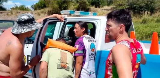 El niño fue traslado por prevención al hospital.