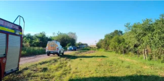 Encontraron un cuerpo en un camino rural de Cerrito. Foto: FM Cerrito