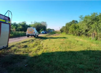 Encontraron un cuerpo en un camino rural de Cerrito. Foto: FM Cerrito