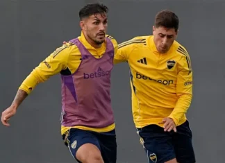 Boca probó cambios y Merentiel volvería al once ante Vélez en Liniers Boca se prepara para visitar a Vélez