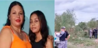 Brutal asesinato de Juliana Marcela Frías y su hija Diana Gómez. Foto: (Diario Chaco).