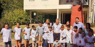 Frigerio inauguró el ciclo lectivo en Villa Paranacito y destacó el valor de educar en las islas. Foto: La Voz Isleña (Gabriel Cañete)