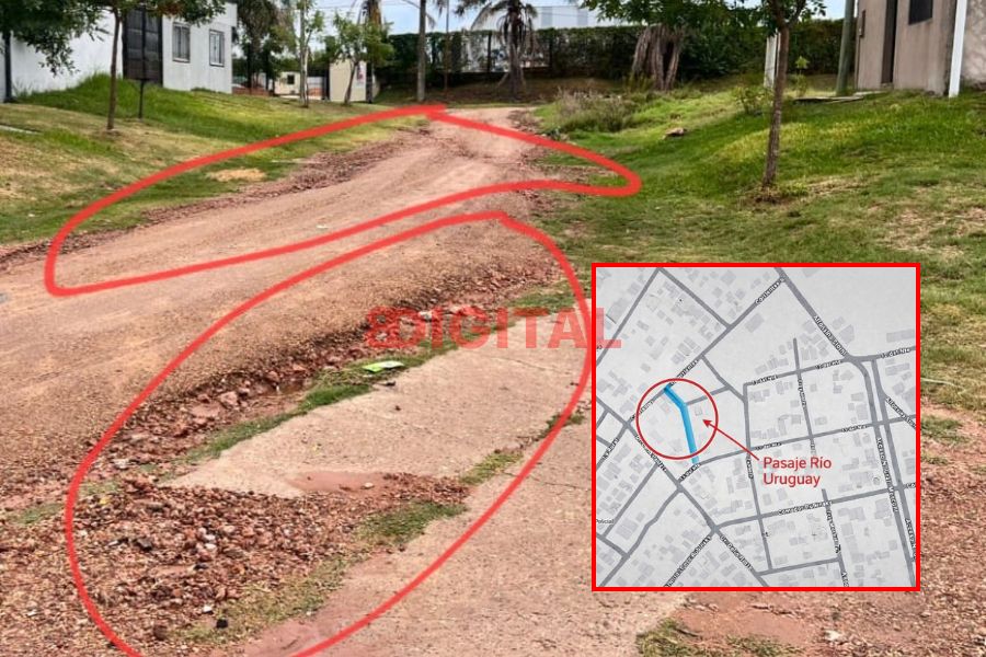 Vecinos del barrio Planta Emisora reclaman obras urgentes. Foto: Elochodigital