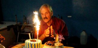 Alberto celebró sus 67 años con chamamé y amigos en Paso de la Arena. Foto: El Mirador TV