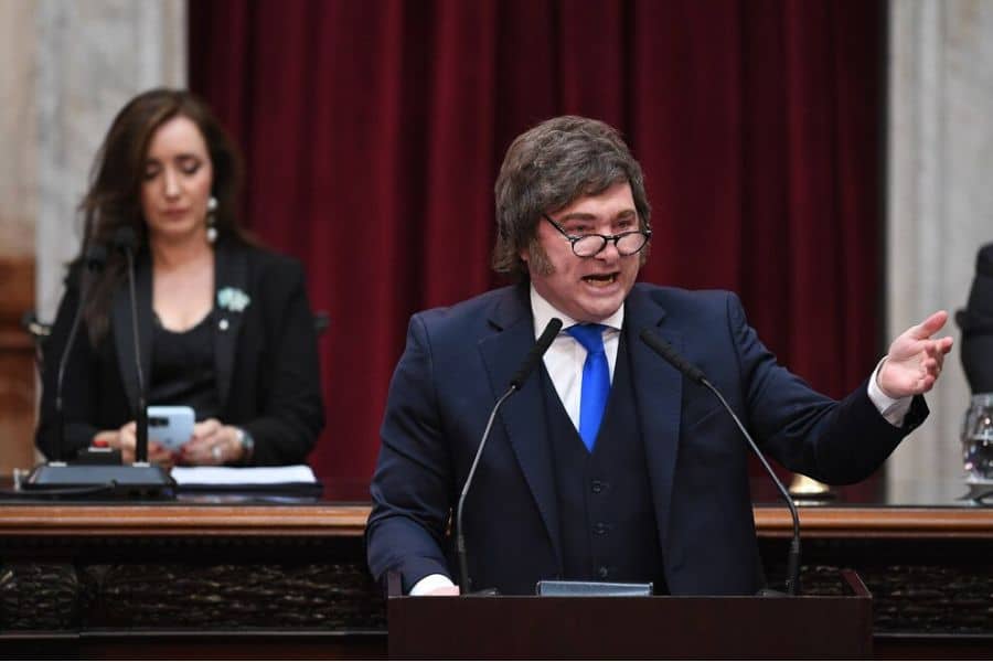 Milei inauguró el Congreso.
