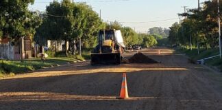 Restringen el tránsito en calle San Martín por trabajos. Foto: (MSB)