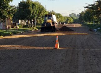 Restringen el tránsito en calle San Martín por trabajos. Foto: (MSB)