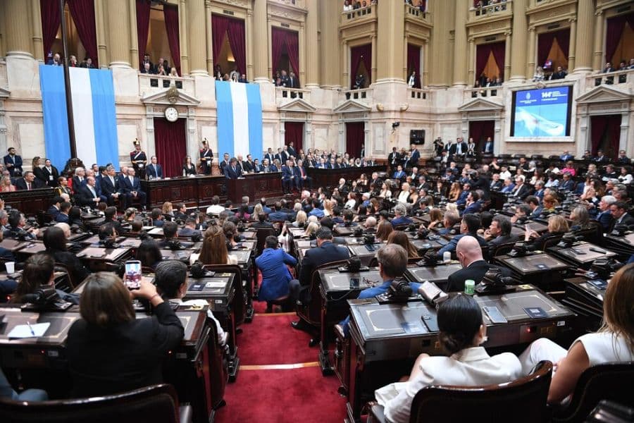 Milei inauguró el Congreso.
