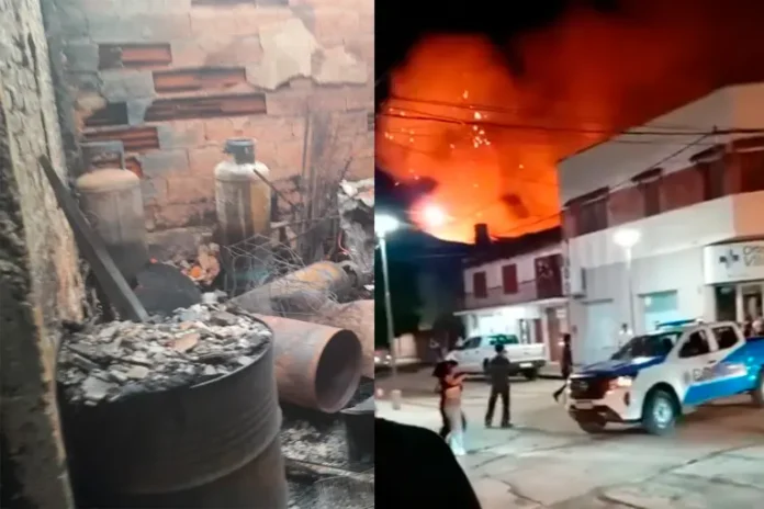 Explosión e incendio en Villaguay Explosión e incendio en Villaguay