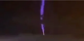 Un raro fenómeno “Blue Jet” iluminó el cielo de Tucumán. Foto: Redes