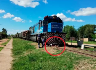 Un tren frenó a centímetros de un hombre acostado sobre las vías en Chajarí y evitó una tragedia Un tren frenó a centímetros de un hombre acostado sobre las vías en Chajarí y evitó una tragedia