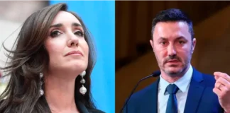 Victoria Villaruel y Luis Petri.