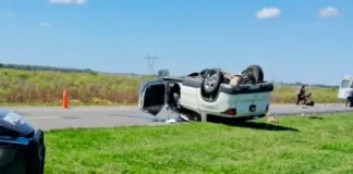 Trágico choque en la autopista Rosario–Santa Fe