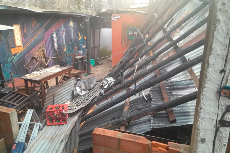 Así quedó el lugar tras la explosión