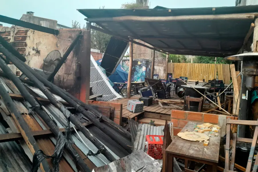 Así quedó el lugar tras la explosión