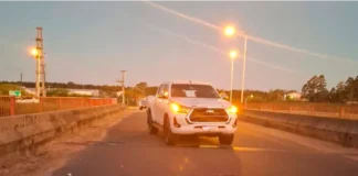 Un ciclista fue atropellado por una camioneta en Colón
