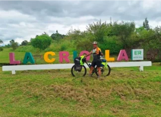 Un entrerriano pedaleó 1.500 kilómetros para cumplir la promesa que le hizo a su madre. Foto: Mis noticias