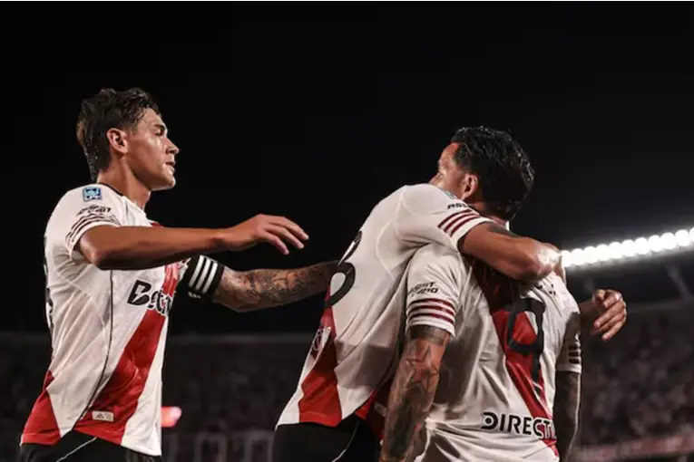 River Plate venció 2-0 a Sarmiento de Junín. Foto: La Nación.