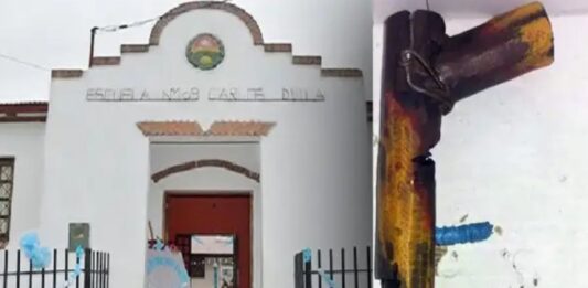 Un alumno llevó una “tumbera” a una escuela de La Paz.