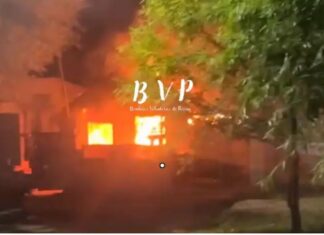 Incendio en Paraná. Foto: (BVP)