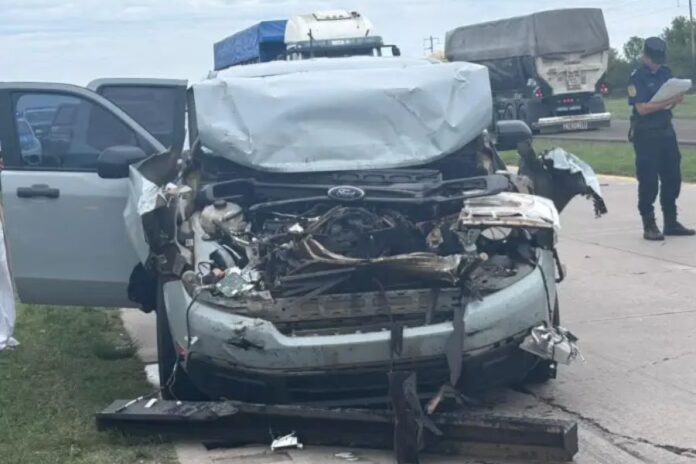 Brutal choque en la Ruta 14. Brutal choque en la Ruta 14.