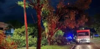 Fuerte temporal en Nogoyá