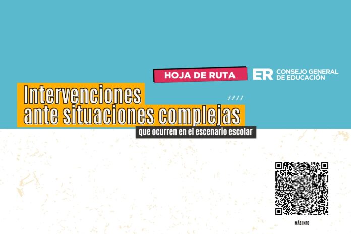 El CGE brinda una hoja de ruta para actuar ante situaciones complejas en las escuelas