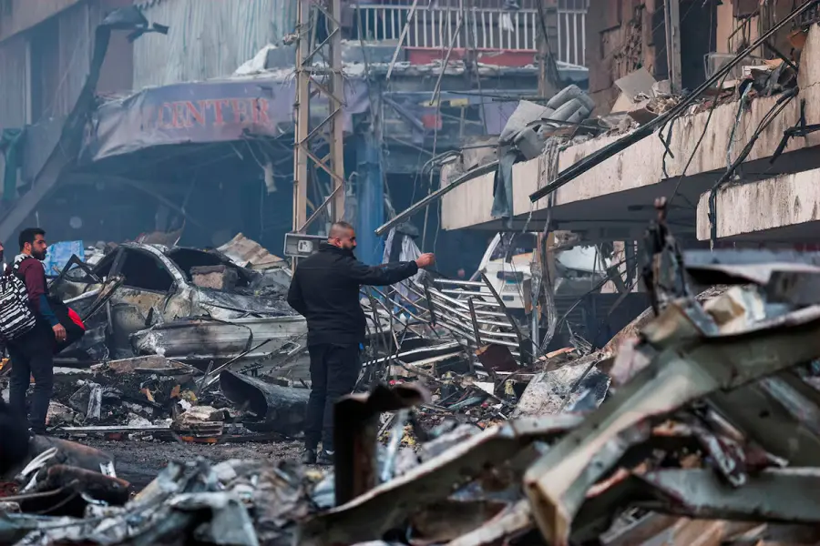 Uno de los ataques de Israel en Líbano.