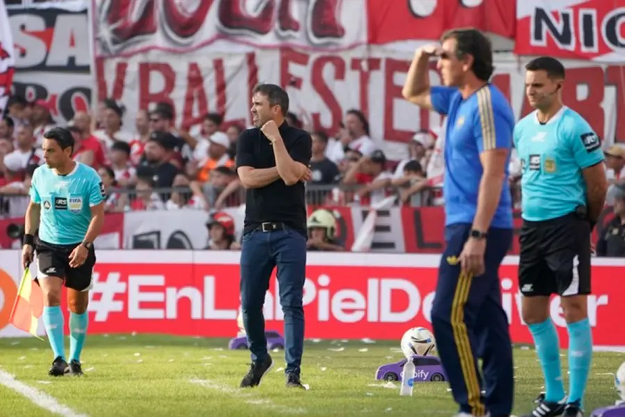 Coudet y Ubeda en el Superclasico River-Boca (foto Clarín)