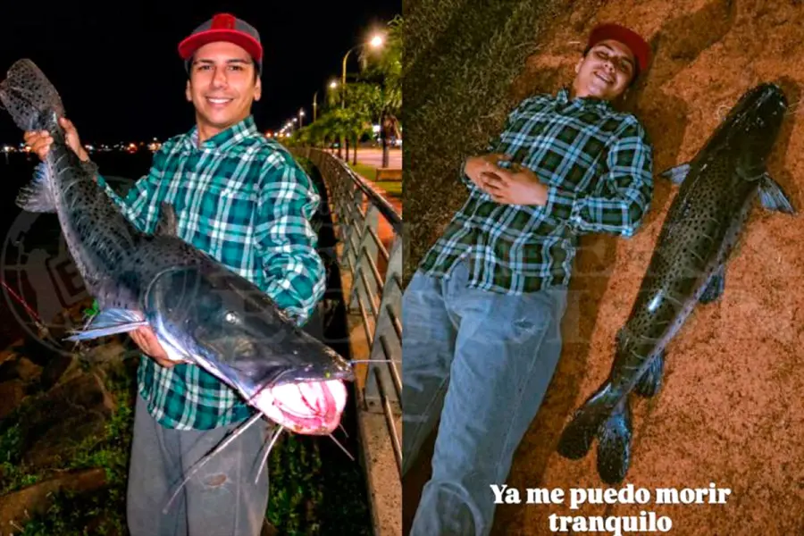 Capturan un surubí de 12 kilos en el río Paraná. Foto: (Redes).