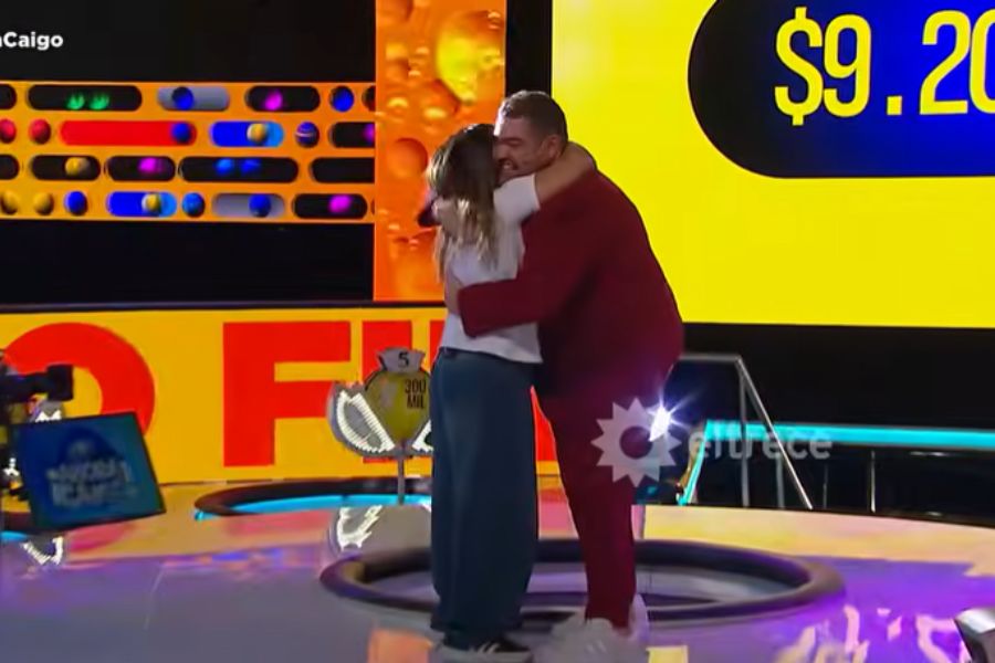 Una docente de Concordia ganó más de $9 millones en “Ahora Caigo”. Foto: Captura pantalla.
