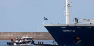 El crucero neerlandés MV Hondius. Foto: (EFE).