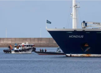 El crucero neerlandés MV Hondius. Foto: (EFE).