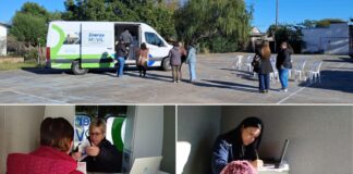 Enersa realizó un operativo con su Oficina Móvil en Sauce de Luna