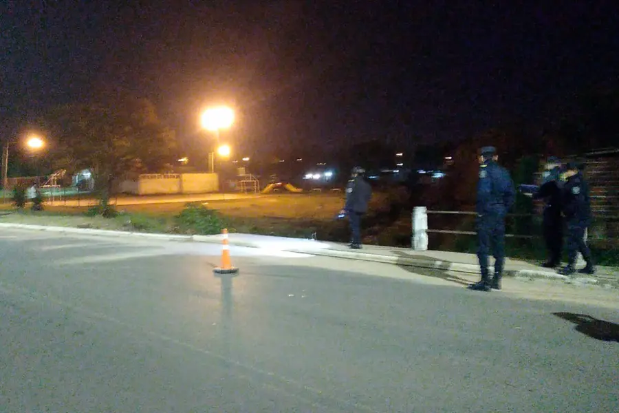 Siniestro vial en la madrugada en Concordia. Foto: Policía de Entre Ríos