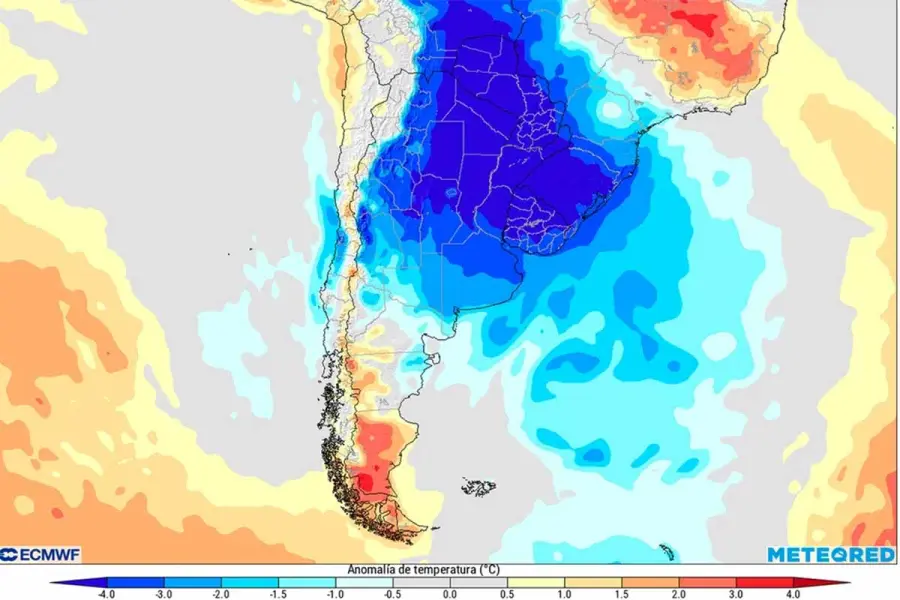 Anticipan más frío en Entre Ríos y gran parte del país. Meteored.