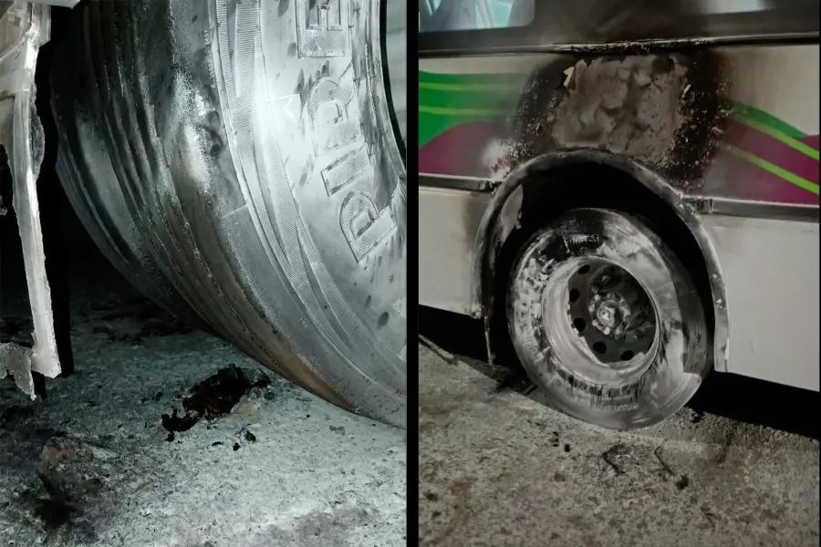 Se incendió un colectivo urbano en Paraná.