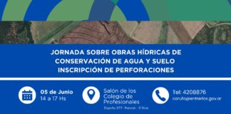 Convocan a una jornada sobre gestión hídrica rural.