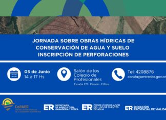 Convocan a una jornada sobre gestión hídrica rural.