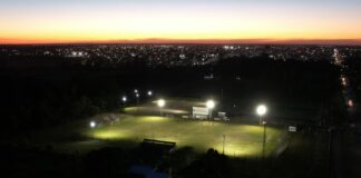 Enersa renovó el sistema lumínico del Club Tiro Federal de Chajarí