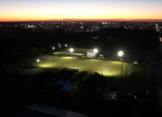 Enersa renovó el sistema lumínico del Club Tiro Federal de Chajarí