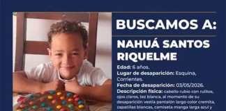 Activaron el Alerta Sofía por la desaparición de un niño de 6 años en Corrientes