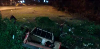 Siniestro vial en la madrugada en Concordia. Foto: Policía de Entre Ríos
